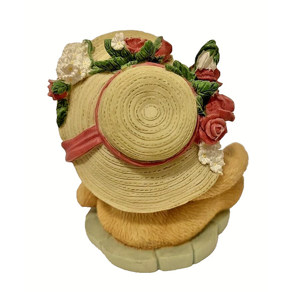 Cherished Teddies 336521 Youre Sweet As A Rose Janet Bear Figurine 1997 - Picture 2 of 3